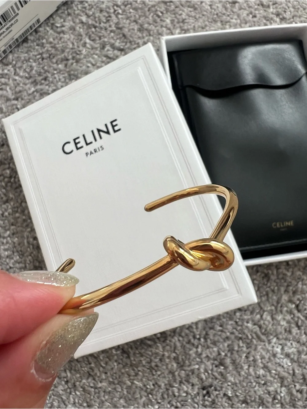 Authentic Celine Knot Extra-Thin Bracelet NWT